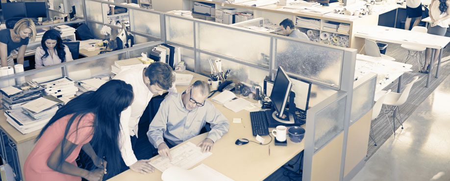 Photo of Advisor interacting with Support Team