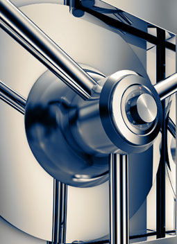 Image of a modern bank safe